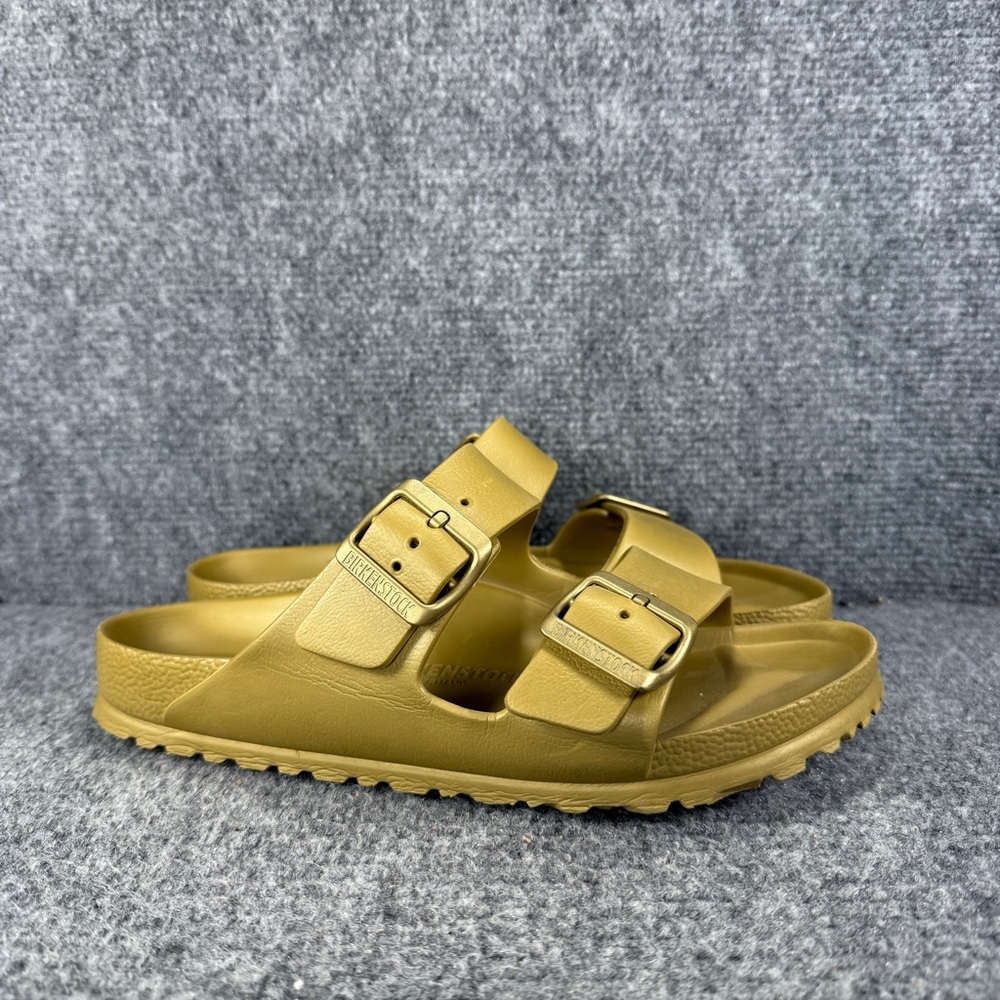 Birkenstock Arizona Eva Sandals Women’s 7 Gold Double Buckle
